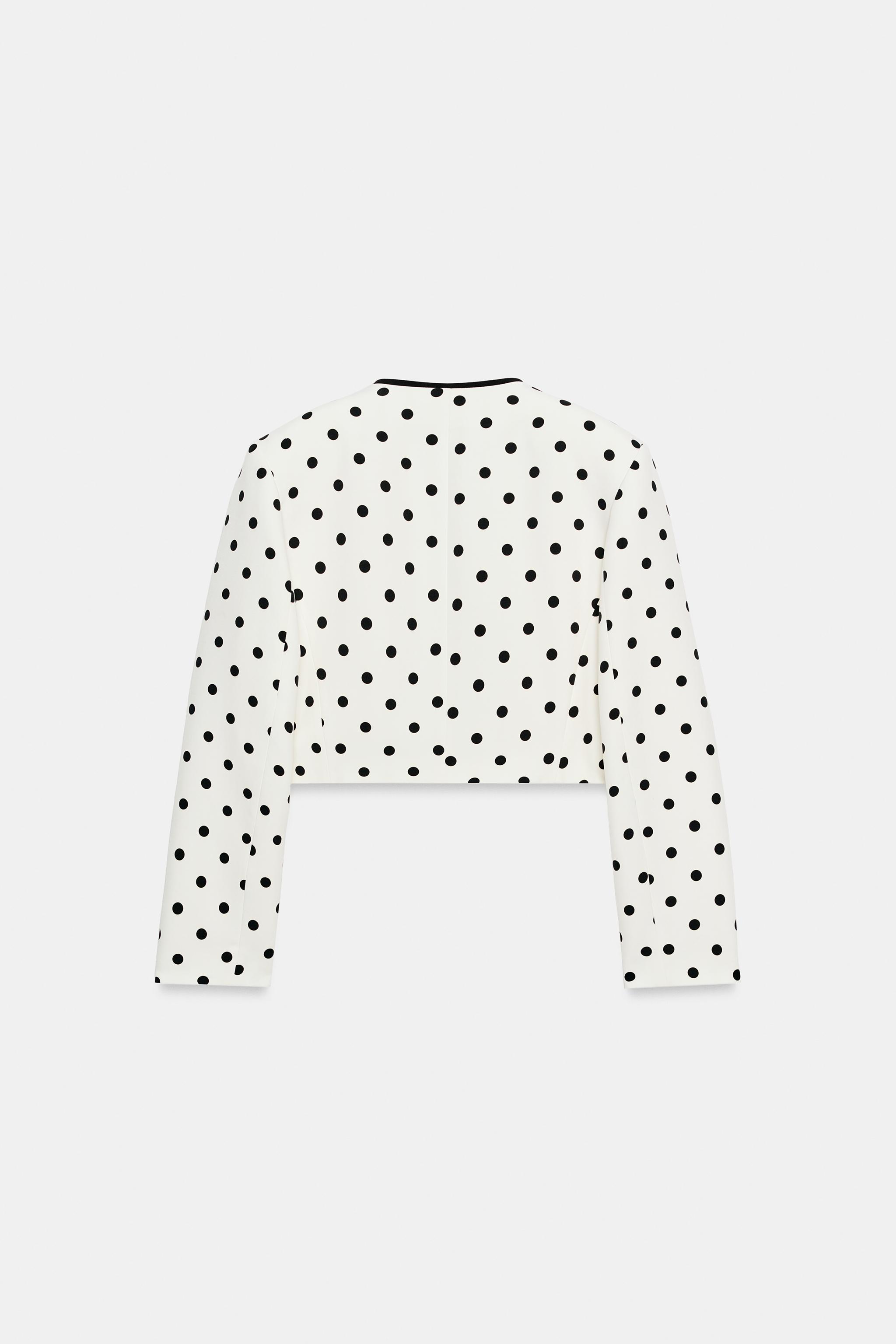 VESTE COURTE À POIS